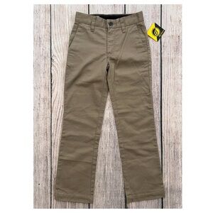 F1 -- NWT khaki VOLCOM casual chino pants boys big youth 22 / 8